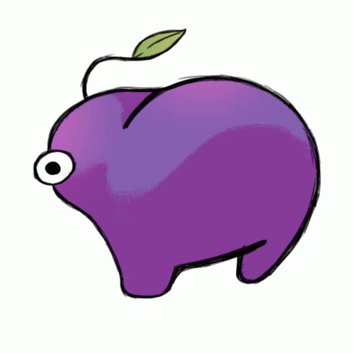 Twerking Purple Pikmin GIF