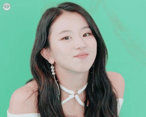 Twice Member Chaeyoung Adorable Squinting Eyes GIF