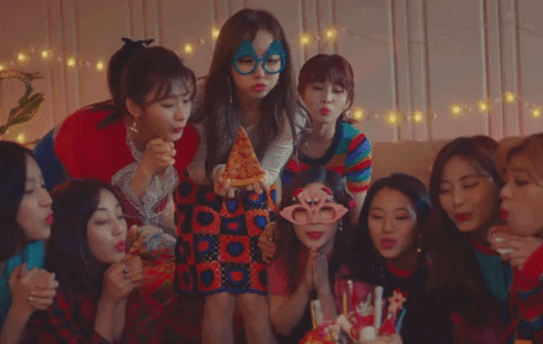 Twice Pizza Party GIF