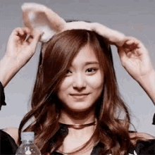 Twice Tzuyu Bunny Ears GIF