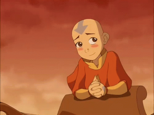 Twiddling Thumbs Aang Avatar Blushing Shy Waiting GIF