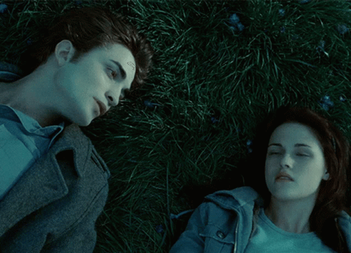 Twilight Bella And Edward Lying Down GIF