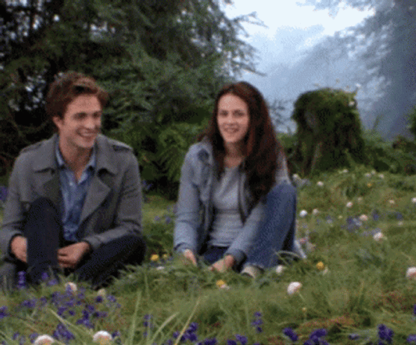 Twilight Field Of Flowers GIF