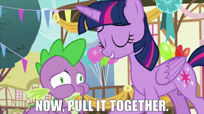 Twilight Sparkle and Spike Now Pull It Together