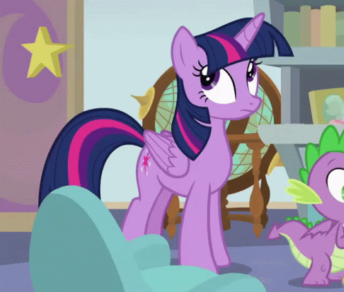 Twilight Sparkle Eye Roll GIF