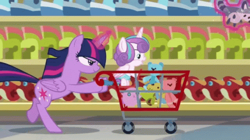 Twilight Sparkle Grocery Shopping GIF