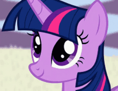 Twilight Sparkle Happy Stare GIF
