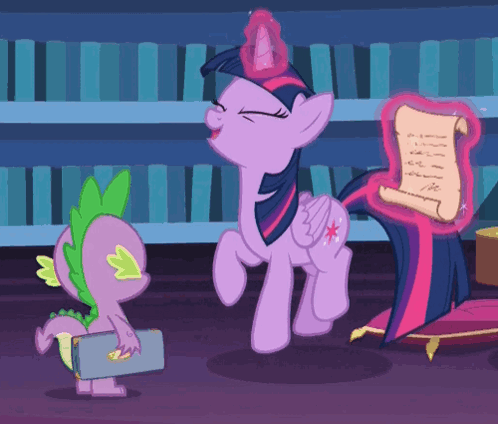 Twilight Sparkle Hoping Around Excitedly GIF