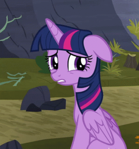 Twilight Sparkle Sad Explanation GIF