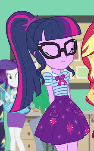 Twilight Sparkle Shocked Look GIF