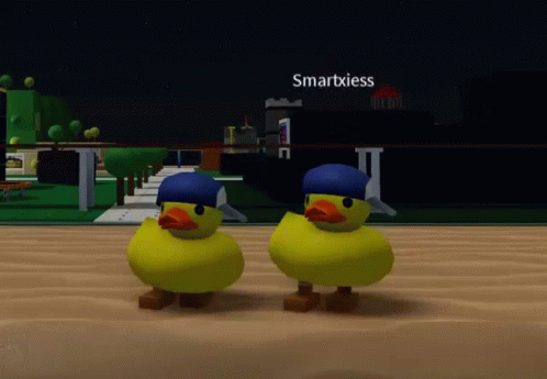 Twin Green Duck Dance In Duo GIF