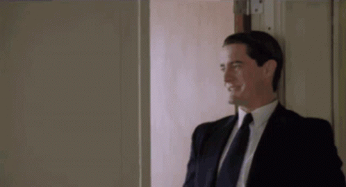 Twin Peaks Dale Cooper Flying Kiss GIF
