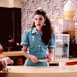 Twin Peaks Mädchen Amick Waitress Wave GIF