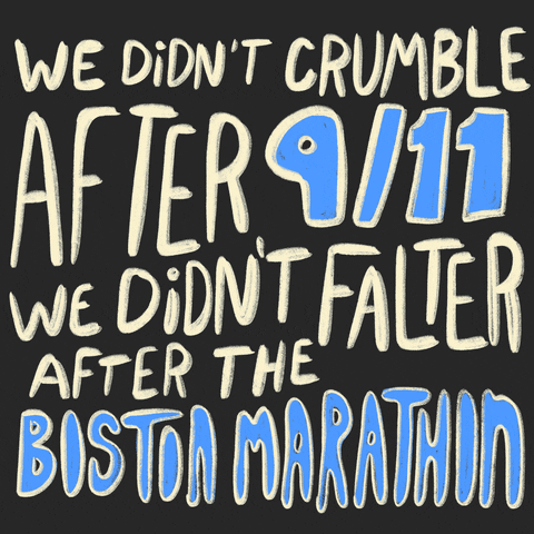 Twin Towers Falling Joe Biden Motivational Quote GIF