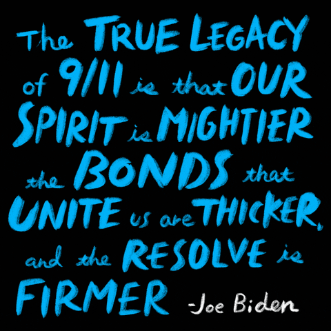 Twin Towers Falling Joe Biden Quote GIF