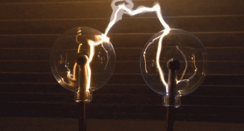 Twin Wheel Electricity Flow Connection GIF