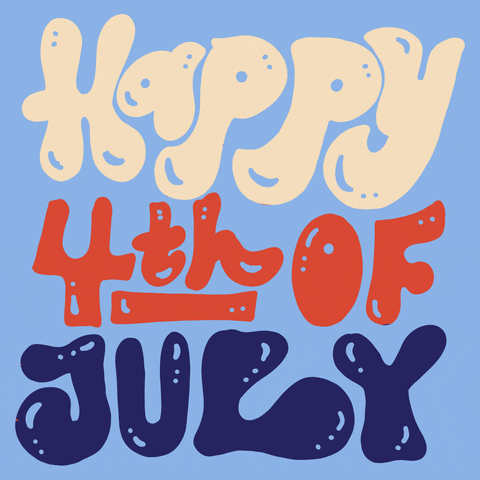 Twinkling Happy Fourth Of July GIF