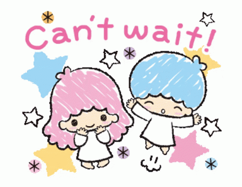 Twinning Little Twin Stars Can't Wait GIF