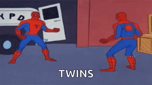 Twinning That Man Is The Impostor GIF