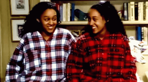 Ladies In Polo Checkered Twins GIF