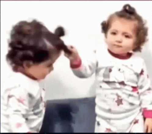 Twins Kids Fighting GIF