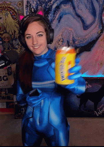 Twisted Tea Blue Suit Girl GIF