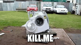 Twitching Washing Machine Kill Me Now GIF