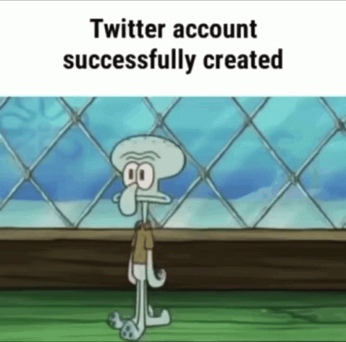 Twitter Account Created Squidward GIF