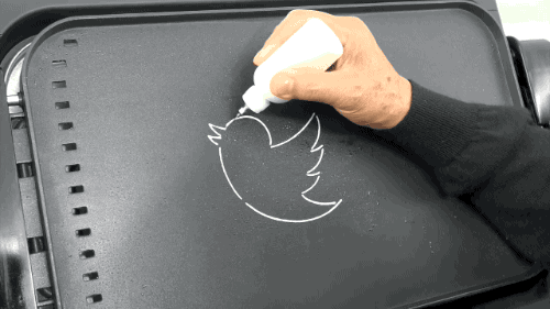 Twitter Bird Pancake GIF