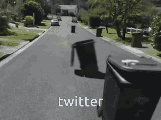 Twitter Dancing Trash Bins GIF