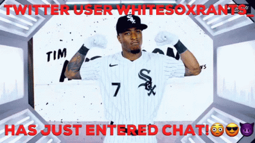 Twitter User Enters Chat With White Sox Player GIF