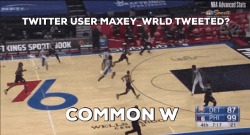 Twitter User Maxey Wrld Tweets About 76ers