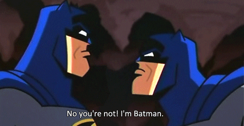 Two Animated Batman Talking Im Batman GIF