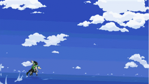 Two Anime Characters Are Fighting Each Other And One Has A Bun On Her Head GIF