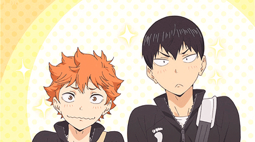 Two Anime Characters Are Standing Next To Each Other With One Wearing A Jacket That Says Ics On It GIF