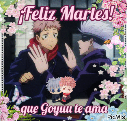 Two Anime Characters Feliz Martes