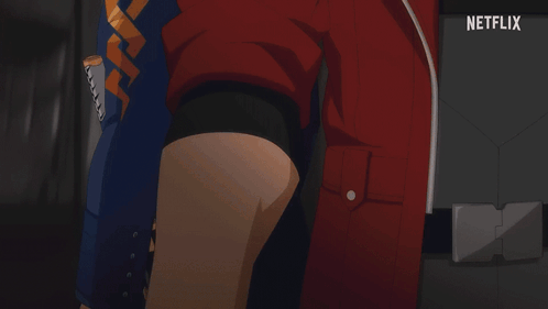 Two Anime Characters Holding Guns With A Netflix Logo In The Corner GIF