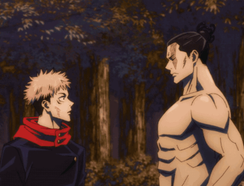Two Anime Characters One With Bun