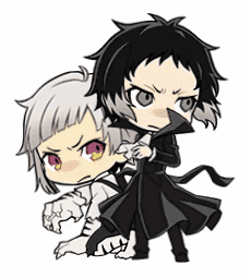 Two Anime Characters Standing Together