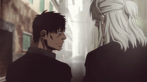 Two Anime Characters Talking