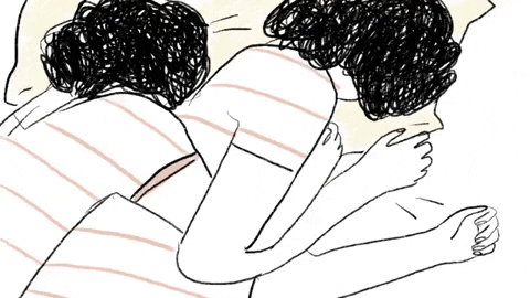 Two Anime Couple Fell Asleep GIF