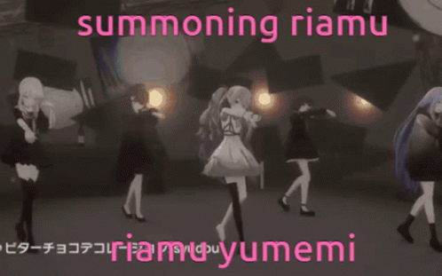Two Anime Girls Summoning Riamu
