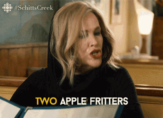 Two Apple Fritters Moira Rose Gif GIF