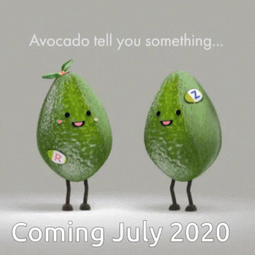 Two Avocados Avocado Tell You Something Coming July 2020 GIF