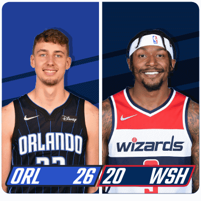 two basketball players for the orlando magic and wizards