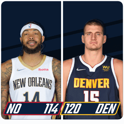 Two Basketball Players from New Orleans and Denver