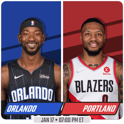 two basketball players from orlando and portland