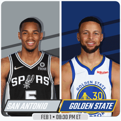 two basketball players from the golden state warriors and san antonio spurs