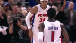 Two Basketball Players Number 34 GIF