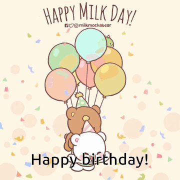 Two Bears Celebrating Milk Day